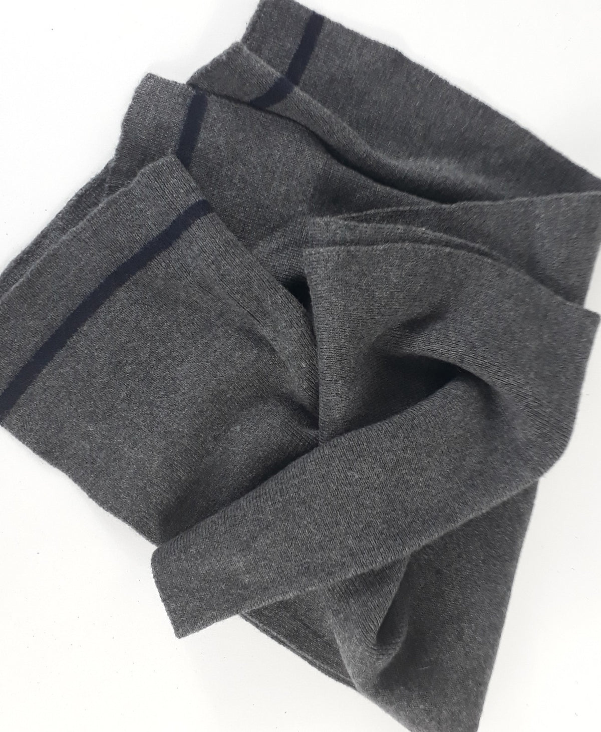 Vintage Wool Blend Grey Scarf German Army Genuine Surplus (4047)