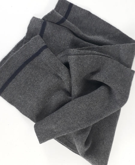 Vintage Wool Blend Grey Scarf German Army Genuine Surplus (4047)