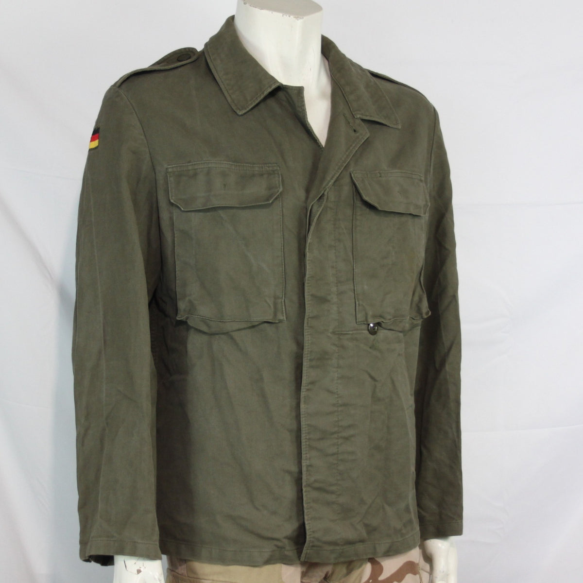 Genuine Surplus German Moleskin Shirt Printed "Mars Say Yeah" Army Jacket 3343