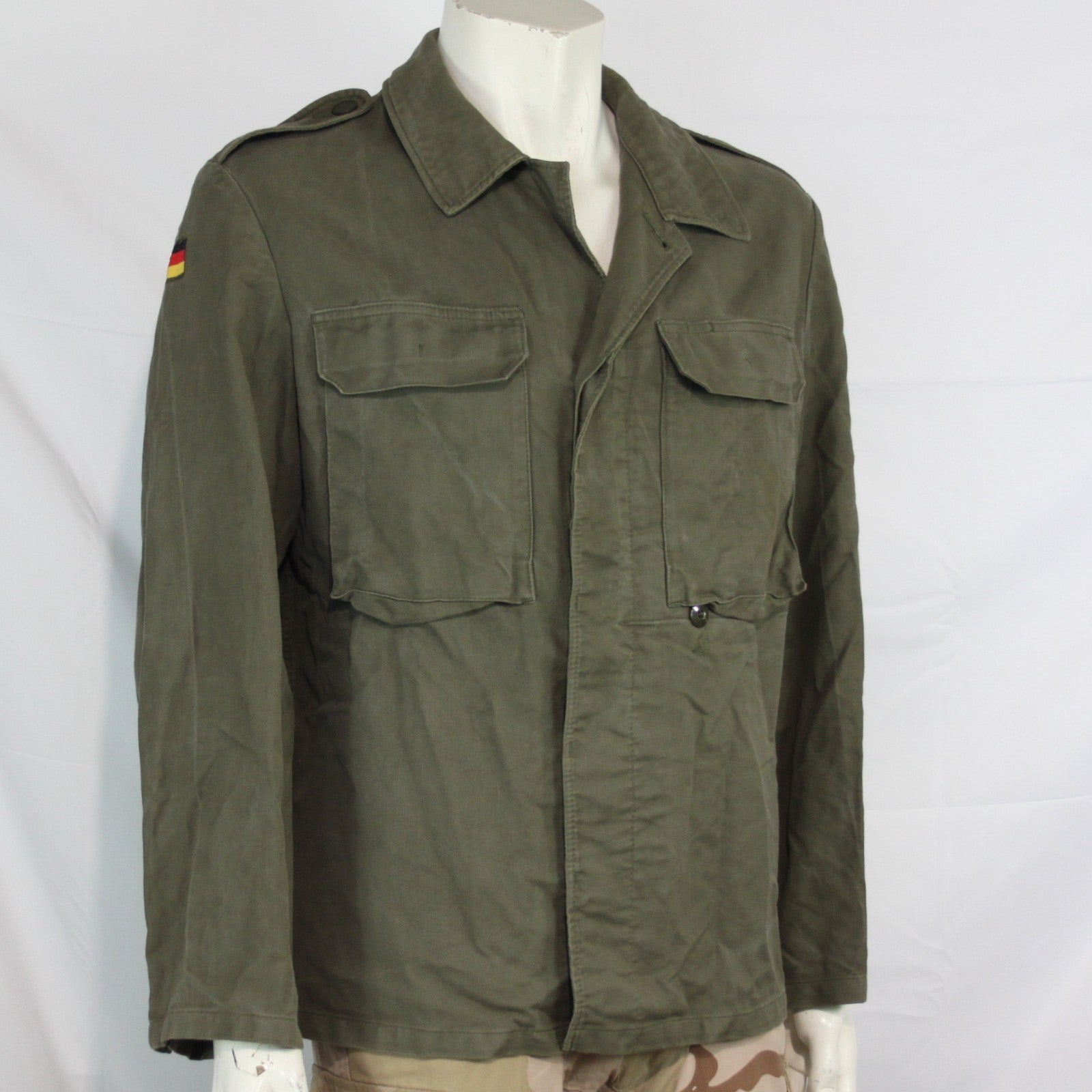 Genuine Surplus German Moleskin Shirt Printed "Mars Say Yeah" Army Jacket 3343