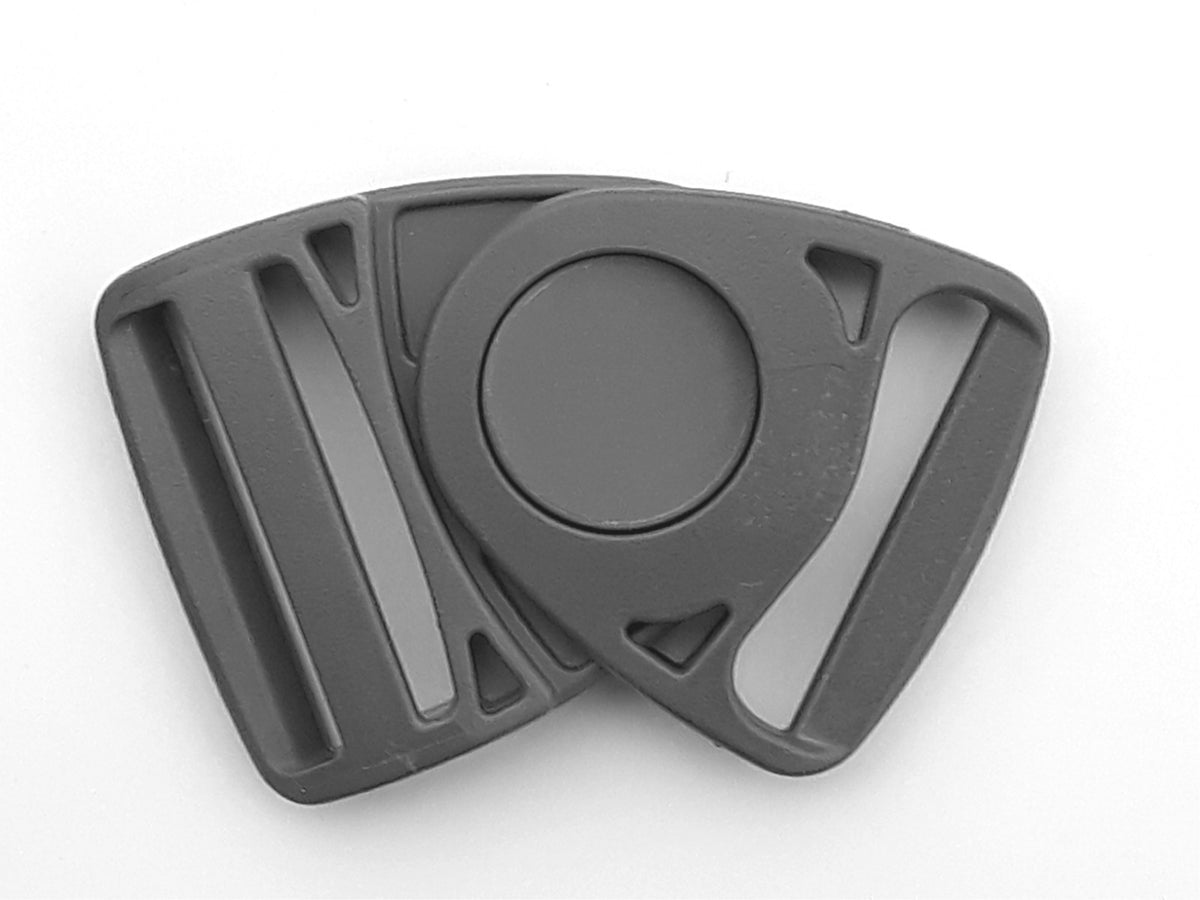 Duraflex Swinghead Buckle Centre Release Clip 40mm (Fits 40mm Strap) Grey 