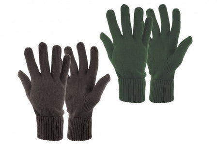 Acrylic Knitted Gloves Full Finger Thermal Winter Black Medium GLO01