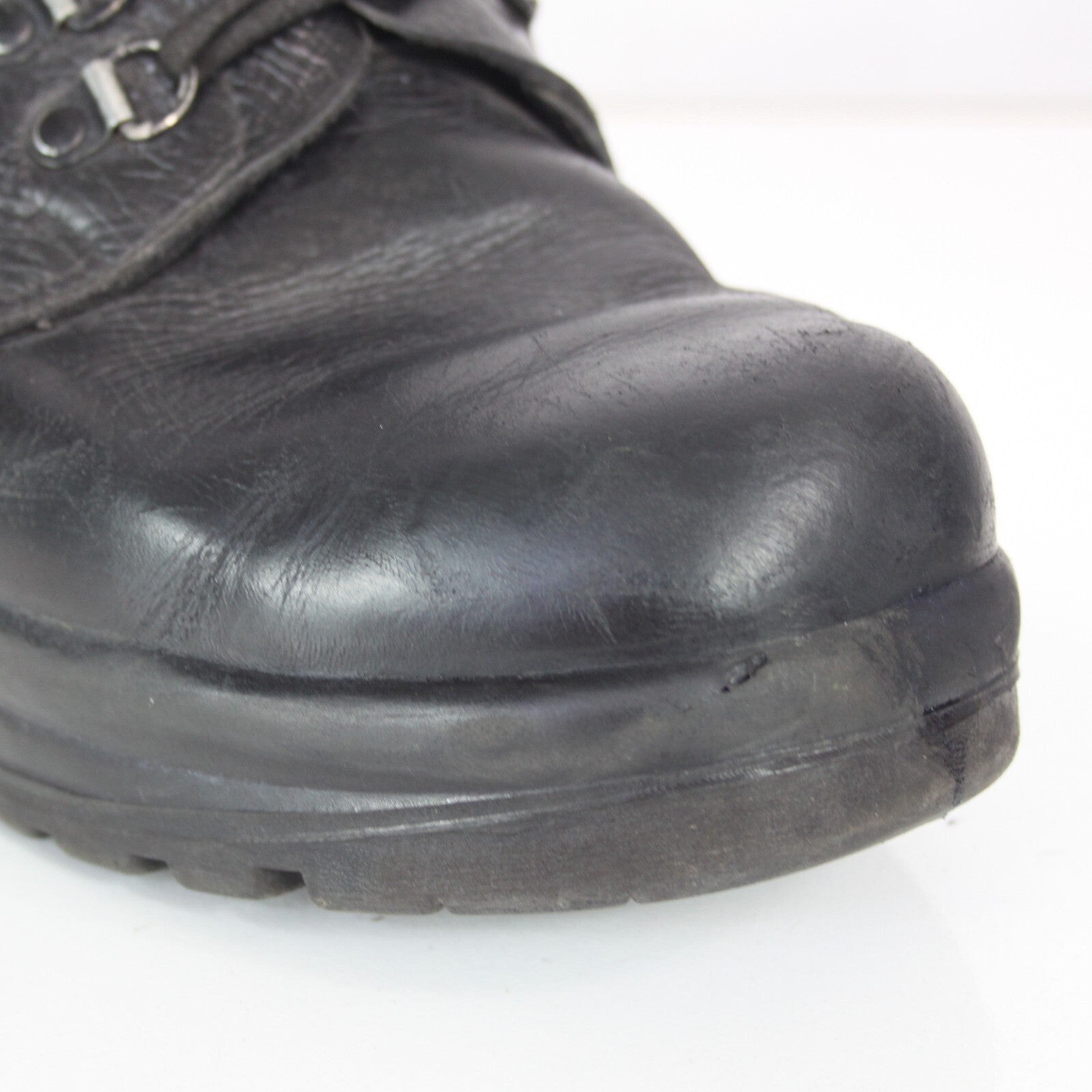 Genuine Surplus Swiss Army Black Leather Ranger Boots Grade 2 (3309)