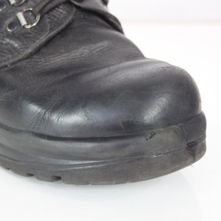 Genuine Surplus Swiss Army Black Leather Ranger Boots Grade 2 (3309)