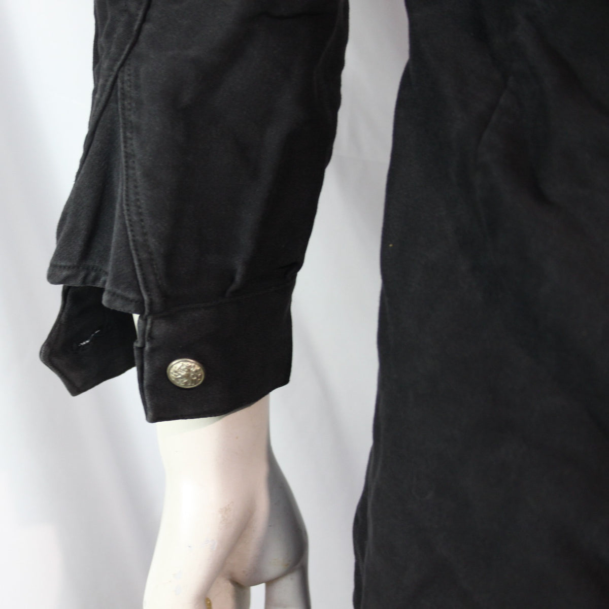 1950's Dutch Army Genuine Surplus Black Vintage Coverall Moleskin 40-42" (3499)