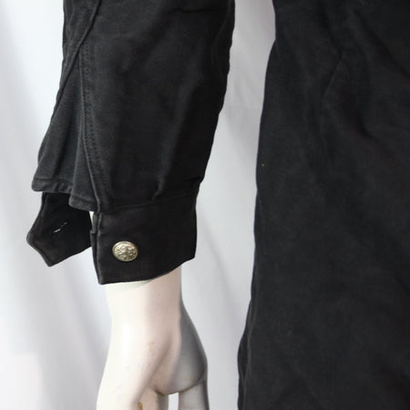1950's Dutch Army Genuine Surplus Black Vintage Coverall Moleskin 40-42" (3499)
