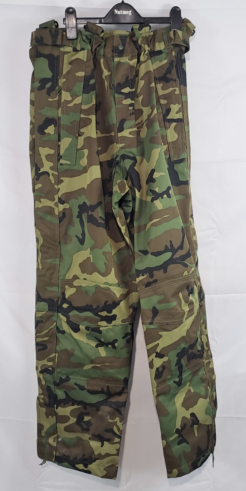 Genuine Surplus Spanish Military Waterproof Over Trousers Camo 30-32" W (2515)