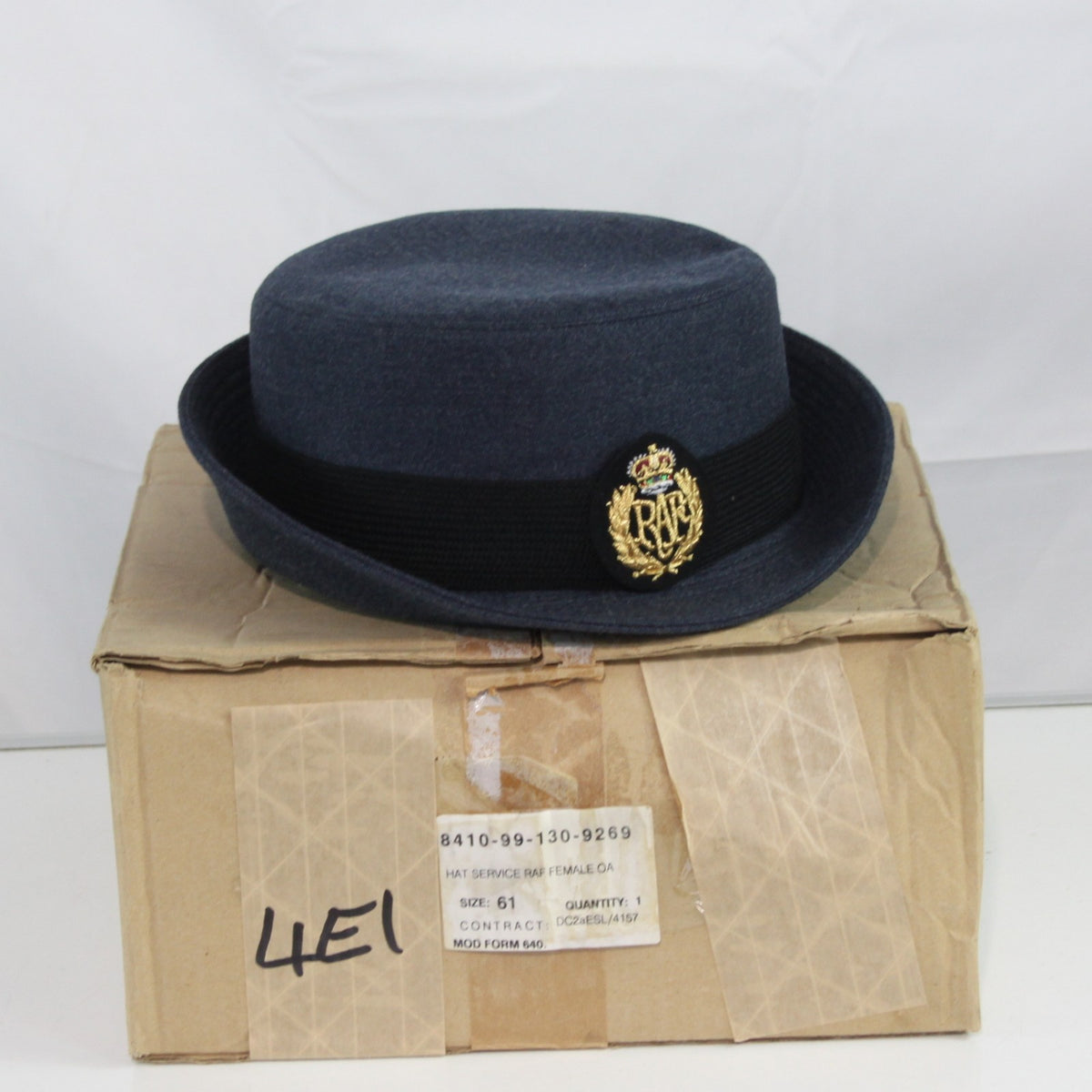 NEW British RAF Womens Dress Hat Genuine Surplus Peak Cap 61cm (4415)