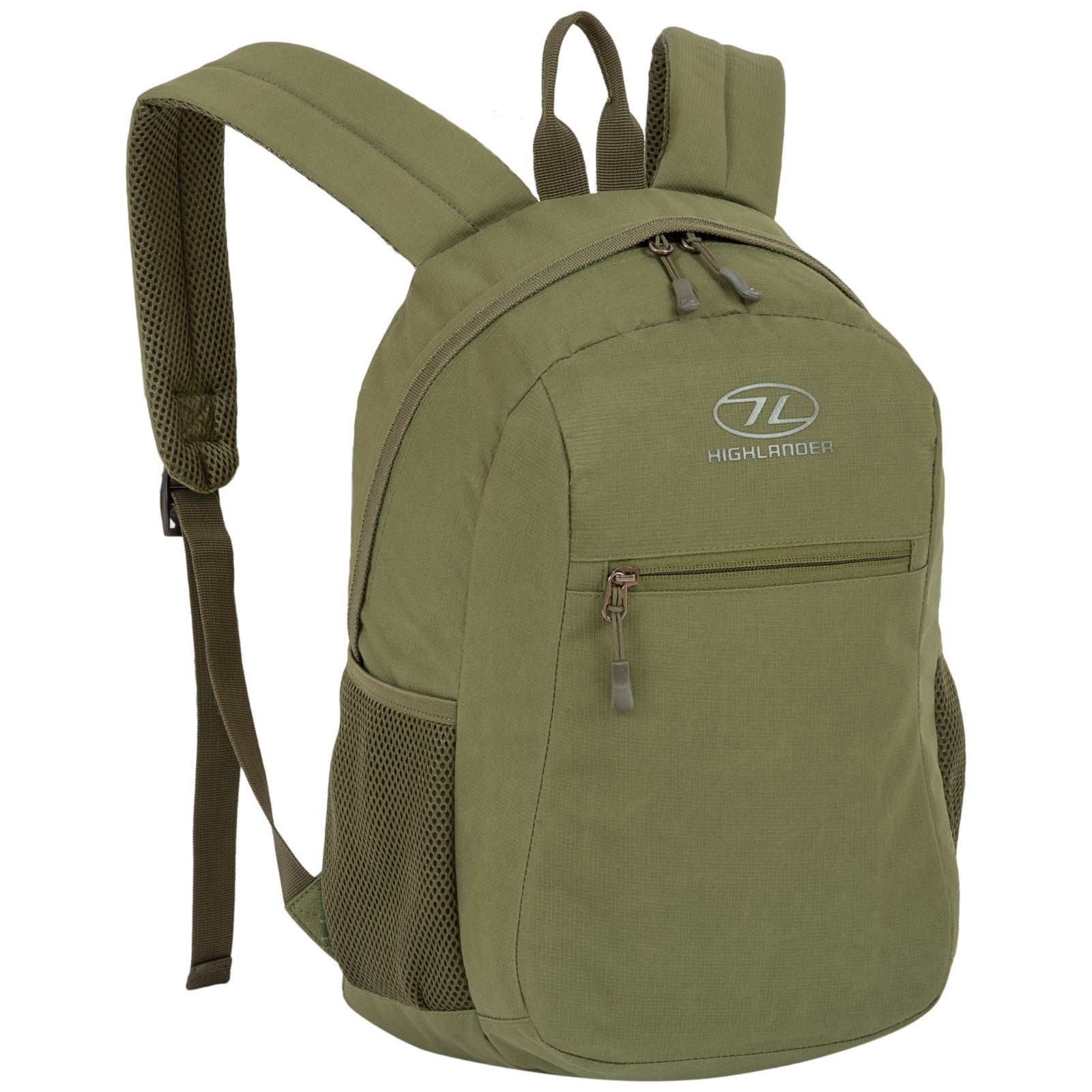 Highlander Dublin 15 Litre Small Rucksack Daysack Military Style Olive Black