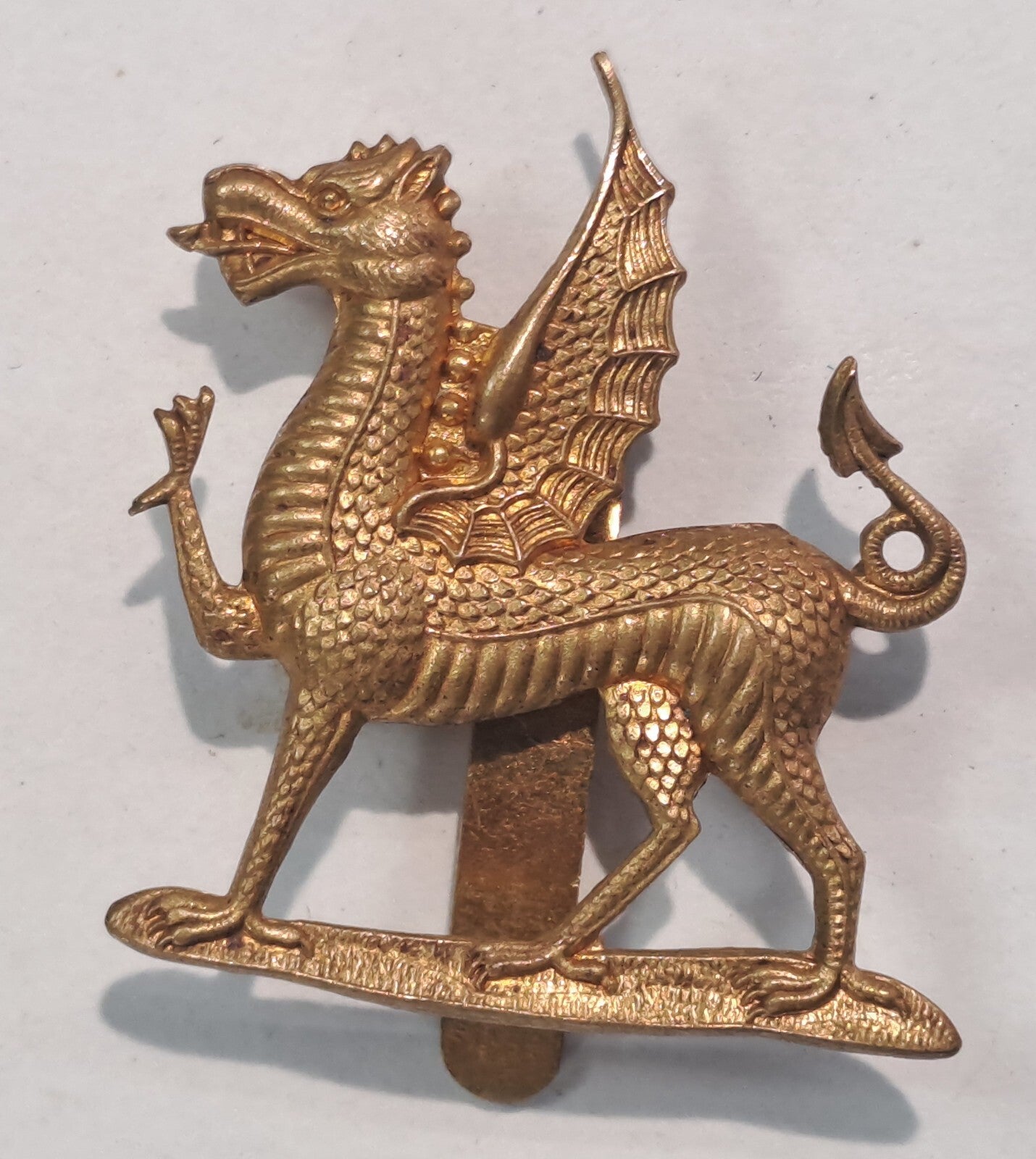 Genuine Surplus British Army Military Cap Badge Monmouth School OTC 2626