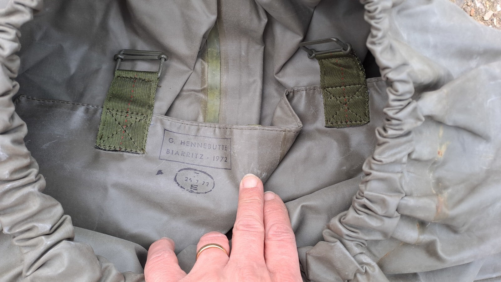 Genuine Surplus French Thick Tough Rubberised Waterproof NBC Over-Trousers (3110