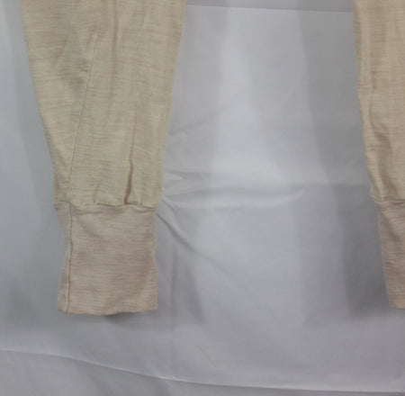 Genuine Surplus Italian Woven Long Johns Cream Elasticated Waist