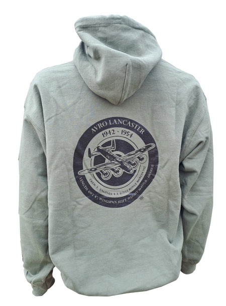 Avro Lancaster Roundel Exclusive Printed Hoodie Warm Military Airforce Green