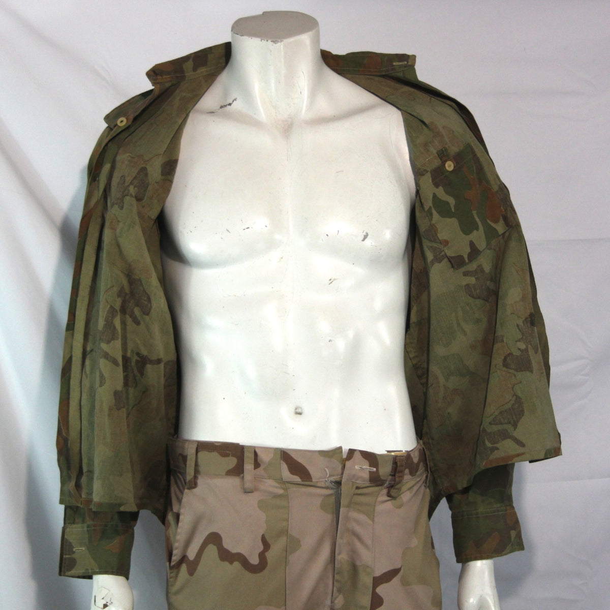 Romanian Army  Camo Shirt Genuine Surplus Jungle 15.5" (4215)
