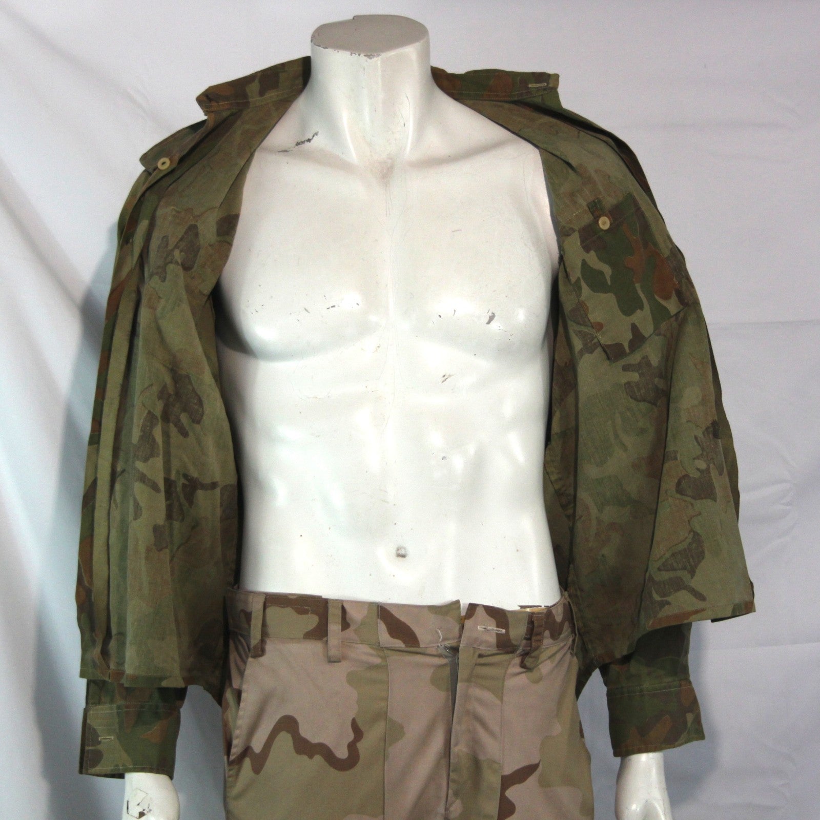 Romanian Army  Camo Shirt Genuine Surplus Jungle 15.5" (4215)