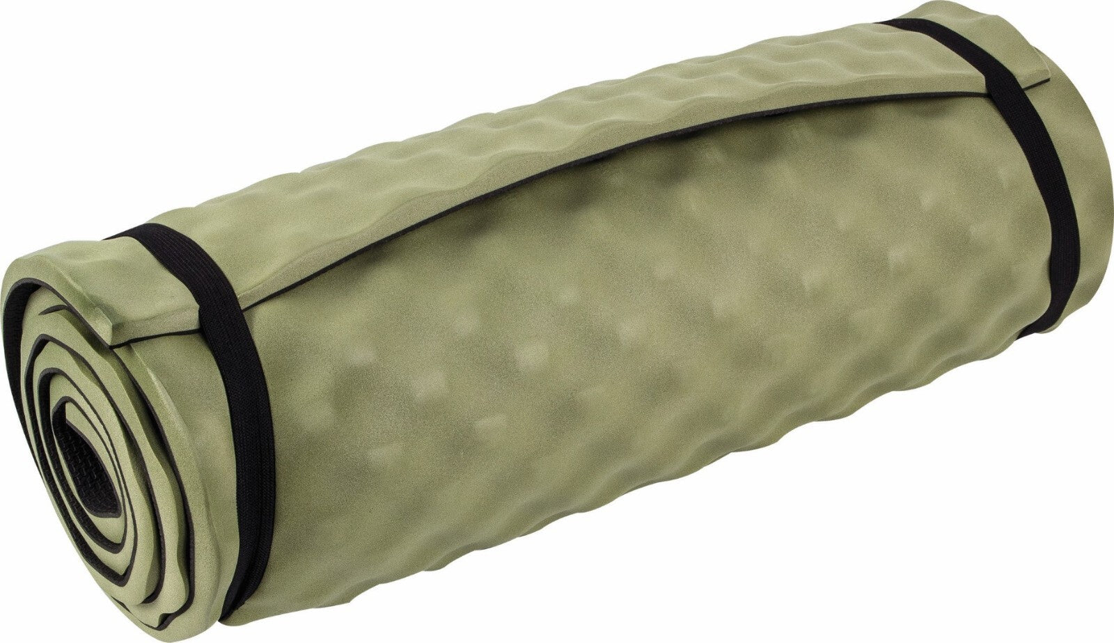 Highlander Comfort Camping Sleep Foam Mat Roll Mat Olive Green Cadet