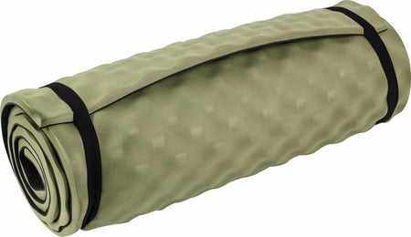 Highlander Comfort Camping Sleep Foam Mat Roll Mat Olive Green Cadet