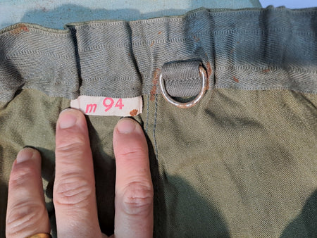 Genuine Surplus East German Army Vintage Winter Over- Trousers Cotton (1753)