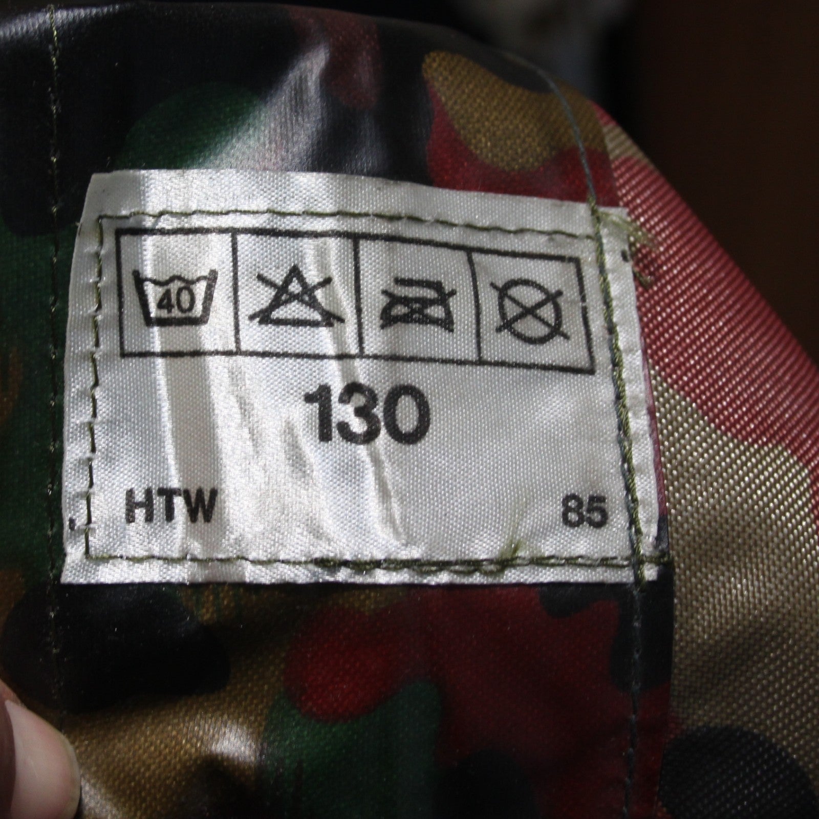 Swiss Army Poncho Cape Waterproof Rubberised Camouflage Genuine Surplus (4242)