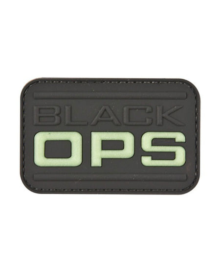 KT Black Ops Glow in Dark PVC Rubber Morale Patch tactical hook 3D Army Airsoft