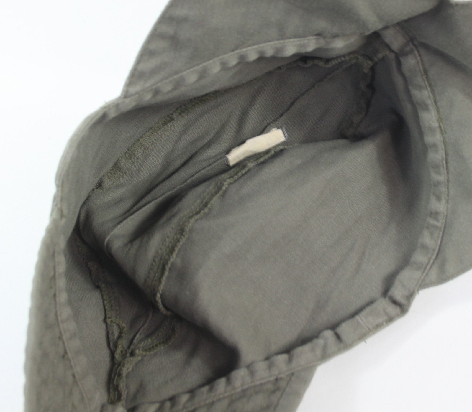 Genuine Surplus French Army Bigeard Olive  Sun Hat Fatigue Cap Neck Flap