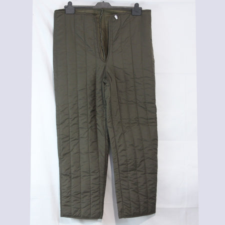 Genuine Surplus Army Quilted Over-Trouser Liners Padded Thermal 32-34"w  (3769)