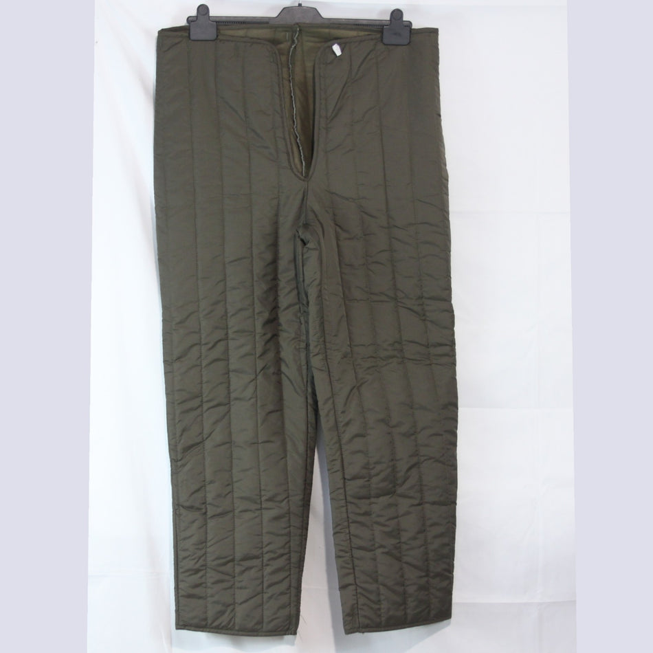 Genuine Surplus Army Quilted Over-Trouser Liners Padded Thermal 32-34"w  (3769)