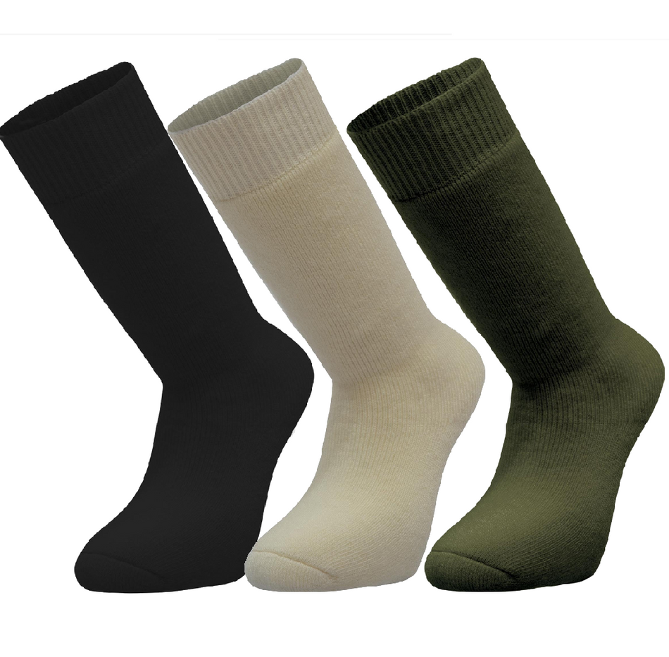 Highlander Claymore Winter Socks 72% Wool Mens Walking Hiking Outdoor Military