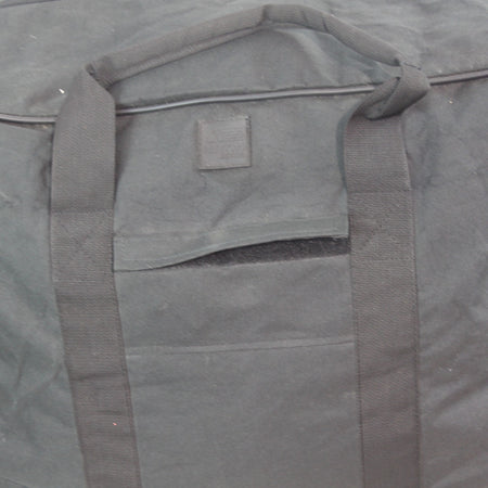 Nylon Military Black Holdall Genuine Surplus Duffle Bag Stained (4341)