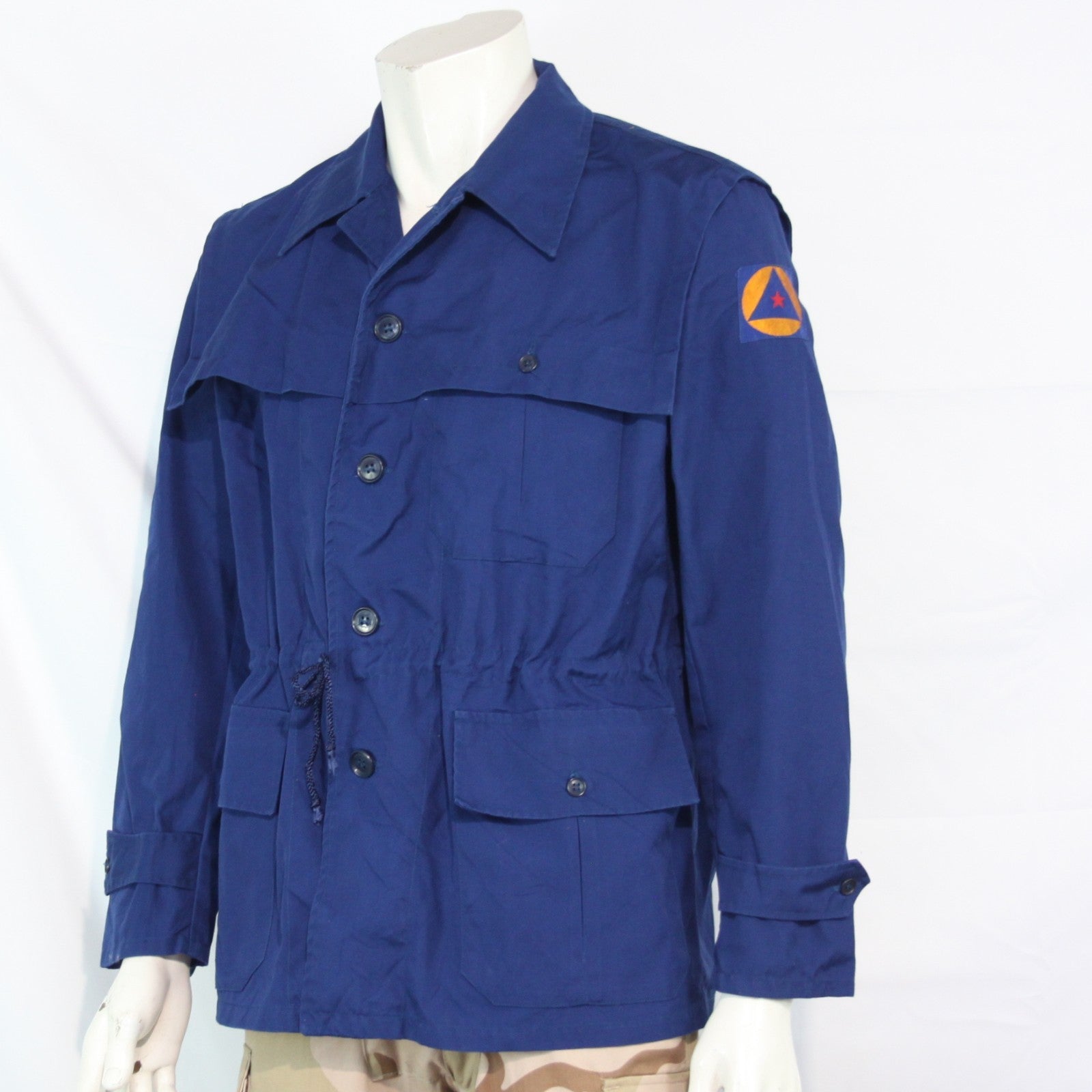 Genuine Surplus Serbian Civil Defence Military Jacket Blue Medium 40-42" (3449)