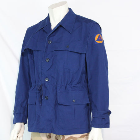 Genuine Surplus Serbian Civil Defence Military Jacket Blue Medium 40-42" (3449)
