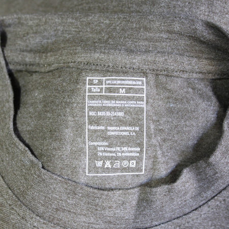 New Genuine Surplus Spanish Military Base Layer Top Short Sleeve Olive (3284)