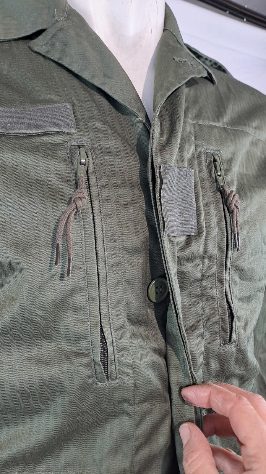 Genuine Surplus French Army Lightweight Combat Jacket Olive Green (3074)
