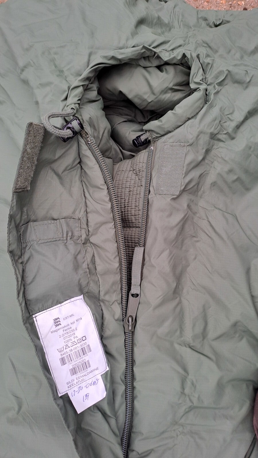 Genuine Surplus Estonian Army Military Sleeping Bag Winter (2554)