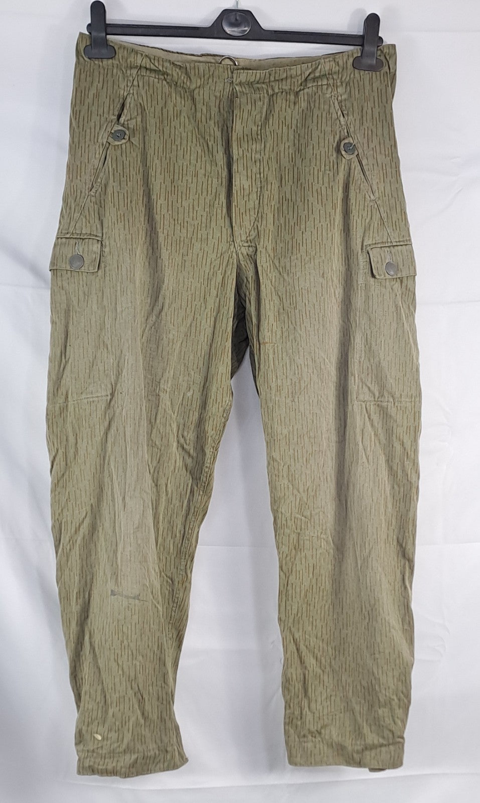 Genuine Surplus East German Army Vintage Rain Drop Camo Trousers Grade 2