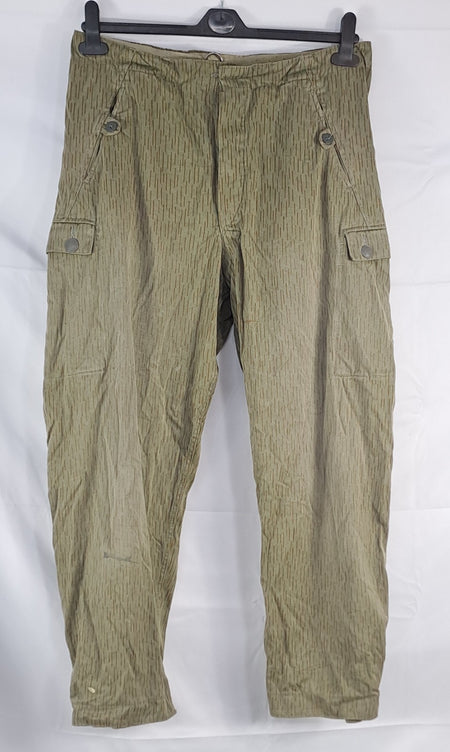 Genuine Surplus East German Army Vintage Rain Drop Camo Trousers Grade 2