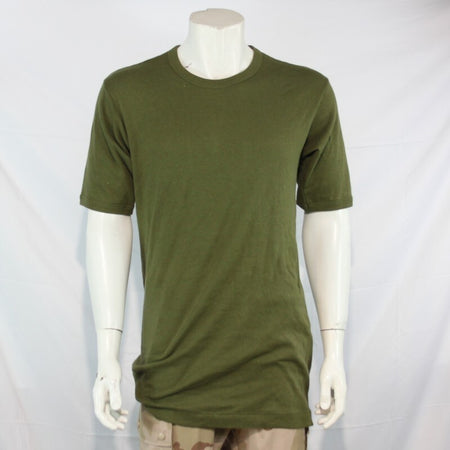 Genuine Surplus British Army 100% Cotton Olive Khaki T-Shirt Short Sleeve