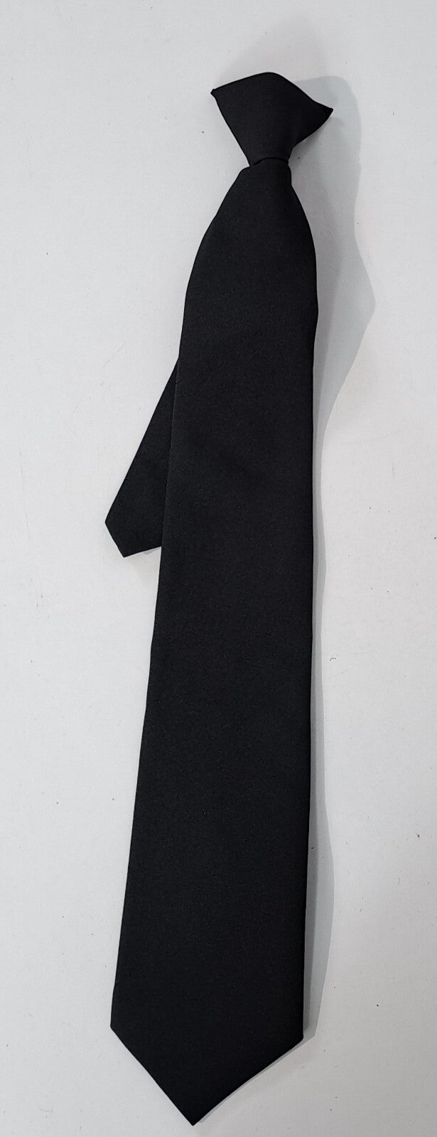 Genuine Surplus British Police Clip On Tie Safety Neck Tie BlackPolyester (1581)