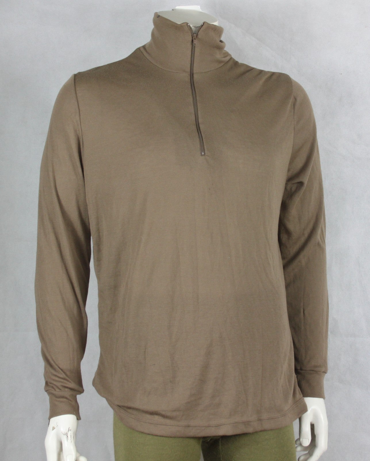 Genuine Surplus British Army AFV Thermal Top Vest Zip Neck Sand (3789)