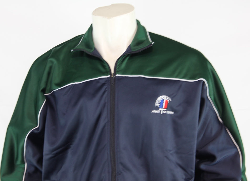 French Army Tracksuit Jacket Top Genuine Surplus Navy Green (2170)