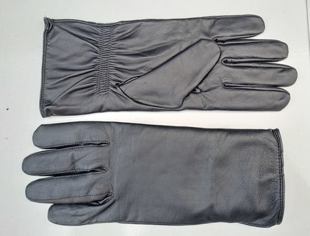 Brand New Black Leather Military Style Gloves Mens Size Large UK 9-10 (2799)