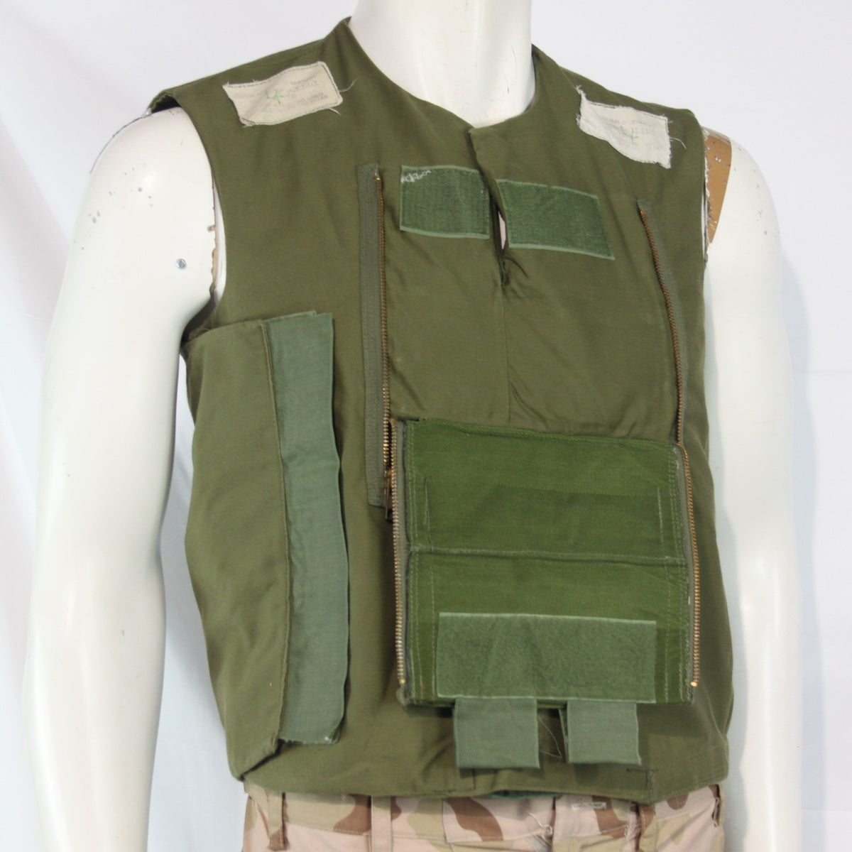 1970's Vintage British Military Body Armour Cover Genuine Surplus Olive 3964