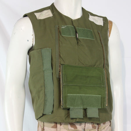 1970's Vintage British Military Body Armour Cover Genuine Surplus Olive 3964