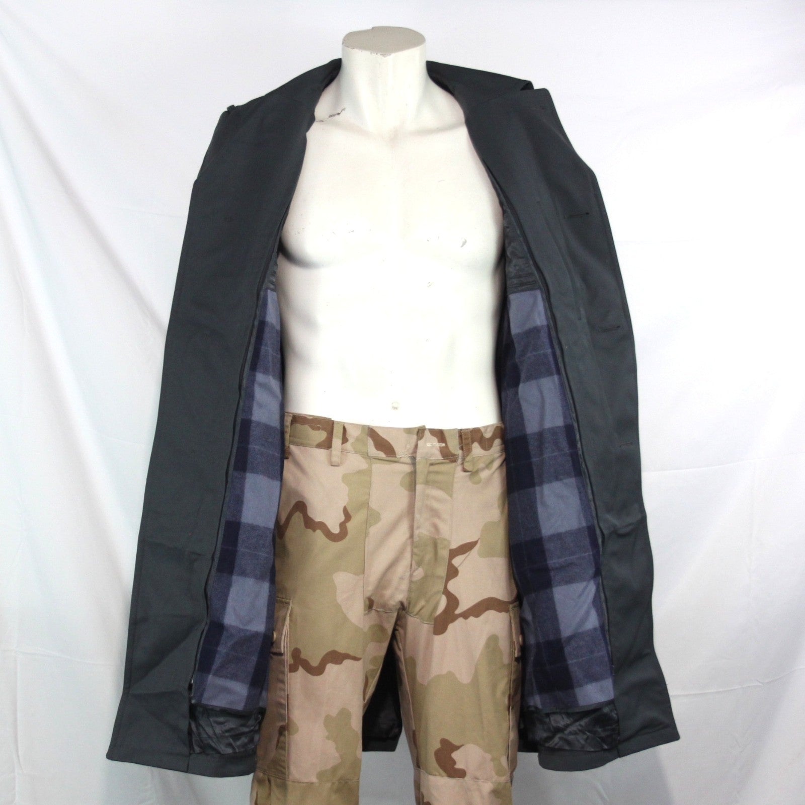 Genuine Surplus German Army Airforce Overcoat Belted Lined 34-36" (3360)