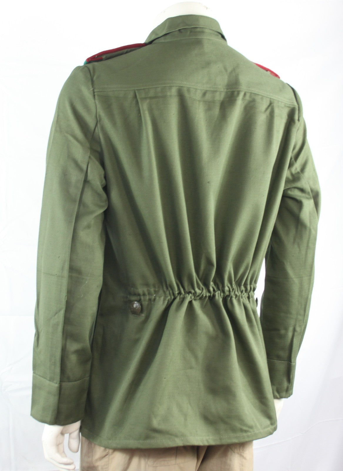 Genuine Surplus Bulgarian 3 Button Shirt olive Green Contrast Epaulettes (4273)