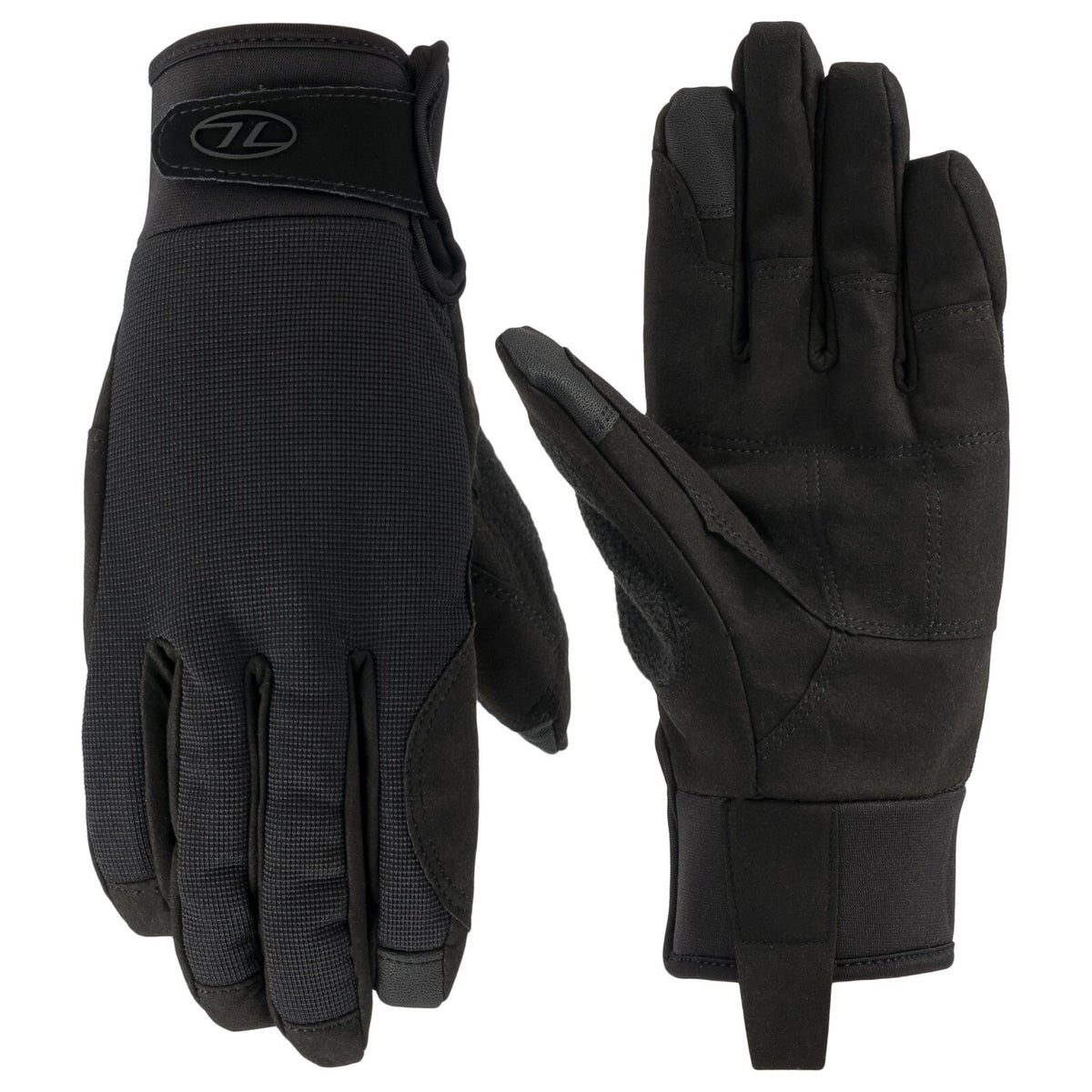 Highlander 100% Waterproof Breathable Gloves Black Thermal PU Membrane