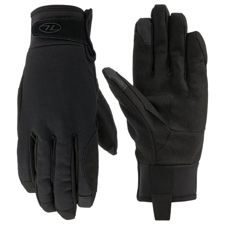 Highlander 100% Waterproof Breathable Gloves Black Thermal PU Membrane