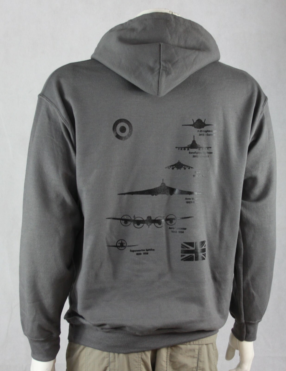 RAF Planes Stack Exclusive Printed Hoodie Warm Army Military Airforce Spitfire