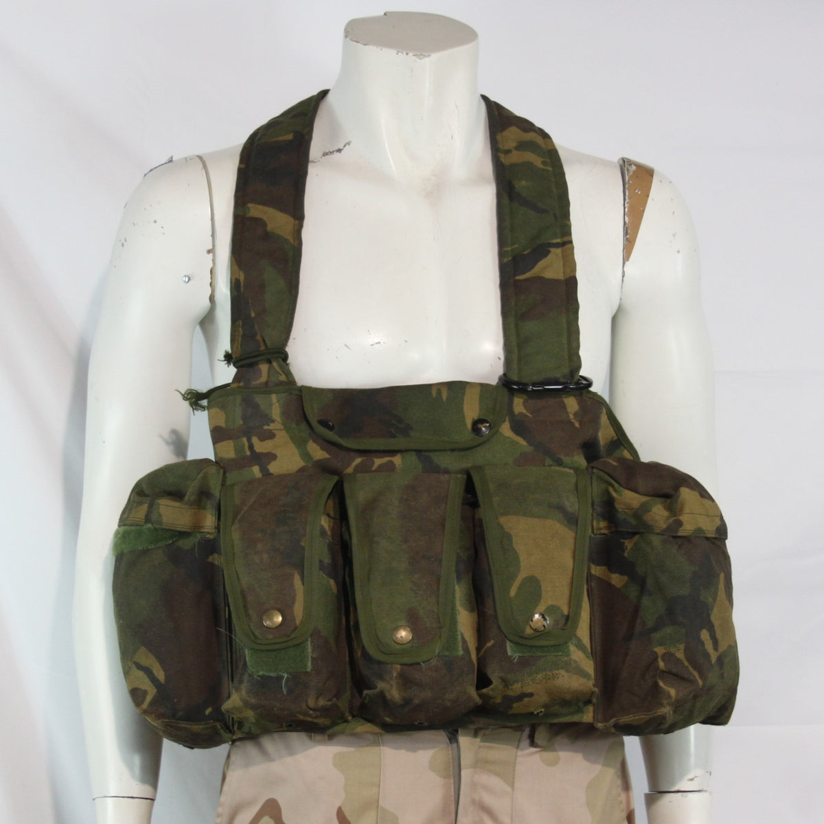 Damaged British DPM Chest Rig Action Vest Camouflage webbing 3959