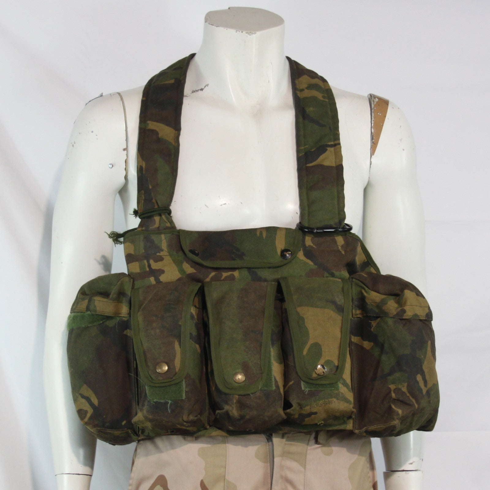 Damaged British DPM Chest Rig Action Vest Camouflage webbing 3959